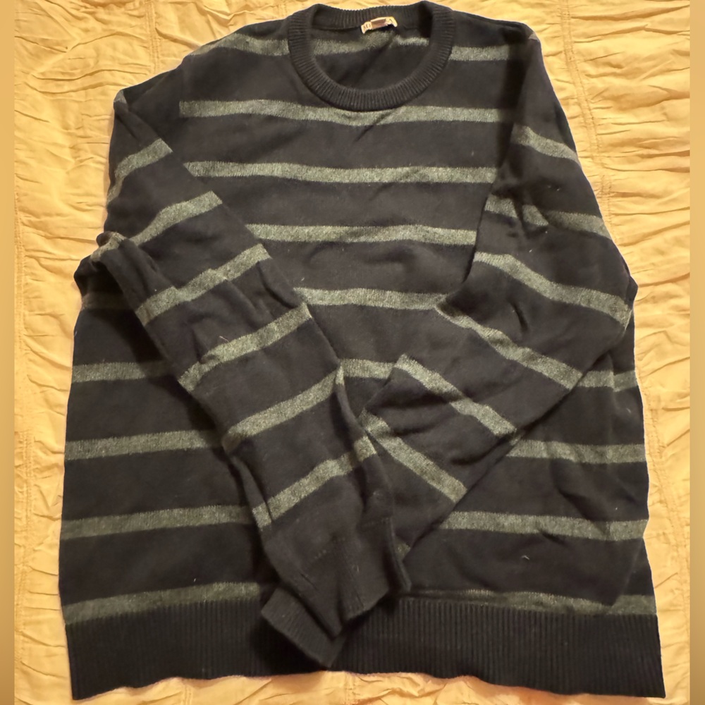 Blue striped sweater